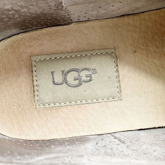 Ugg Adley Perforated Suede Slip On Low-Top Sneaker Gray Sz 7 - Picture 8 of 15